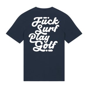 T-shirt Fuck Surf Play Golf 2026 – Kickasss Biarritz (french navy)