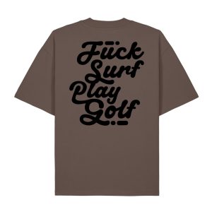 T-shirt oversize Fuck Surf Play Golf 2026 – Kickasss Biarritz (mocha)