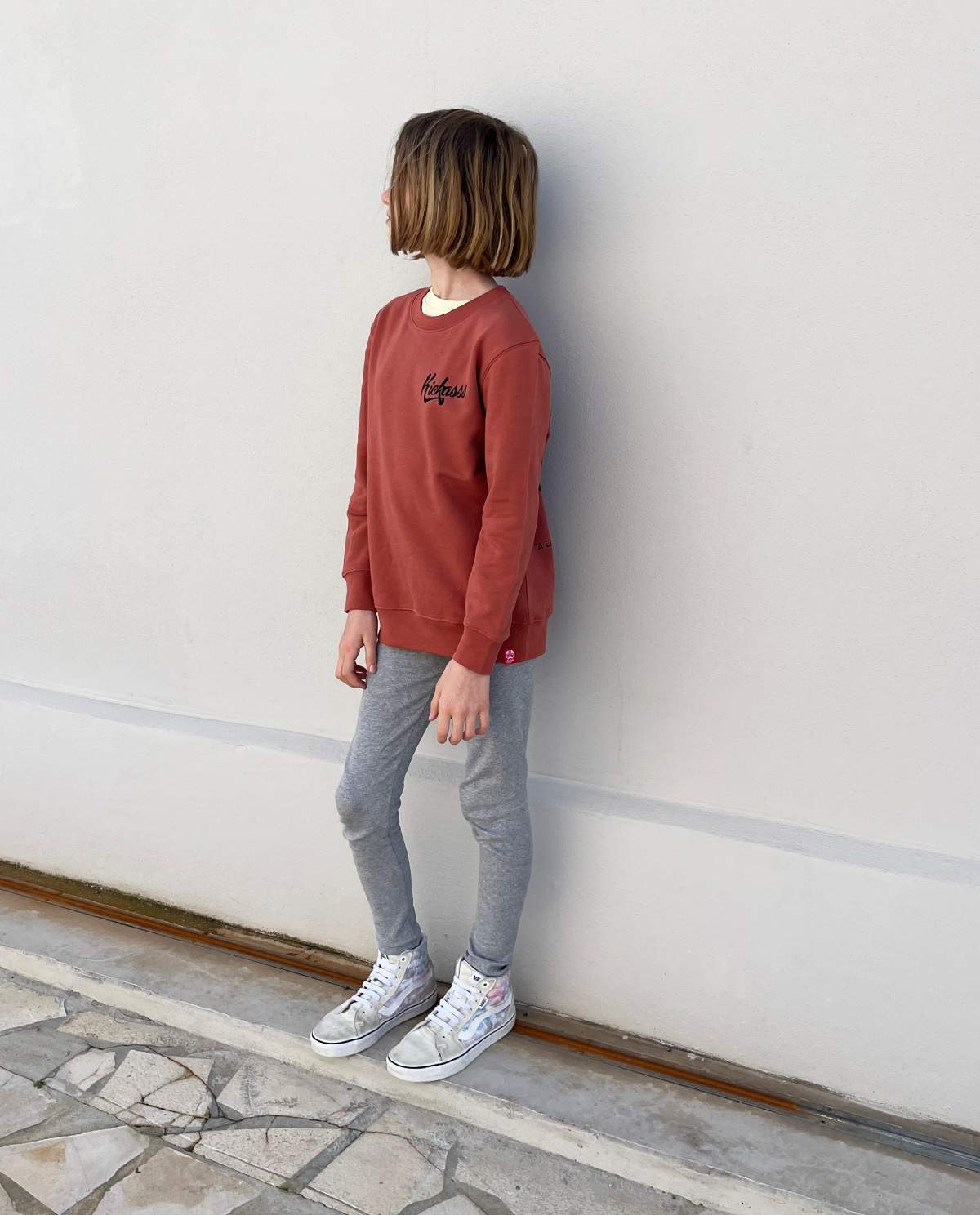 Sweat enfant Kickasss Biarritz Surf Warrior (heritage brown)