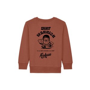 Sweat enfant Kickasss Biarritz Surf Warrior (heritage brown)