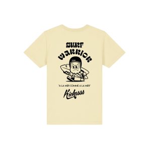 T-shirt enfant Kickasss Biarritz Surf Warrior (butter)