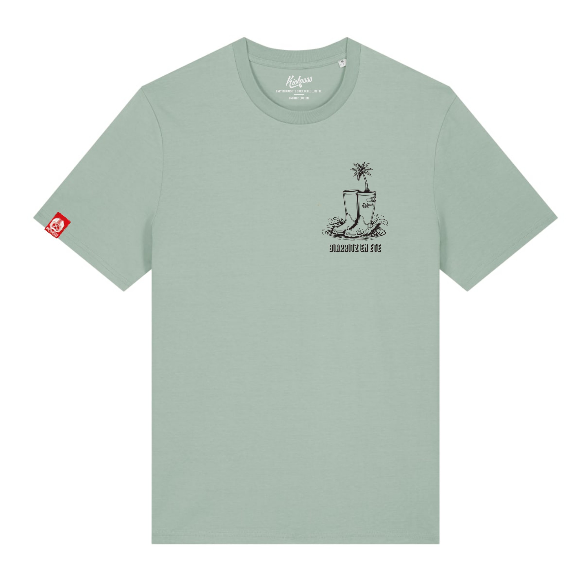 T-shirt Biarritz en été - Kickasss (aloé)