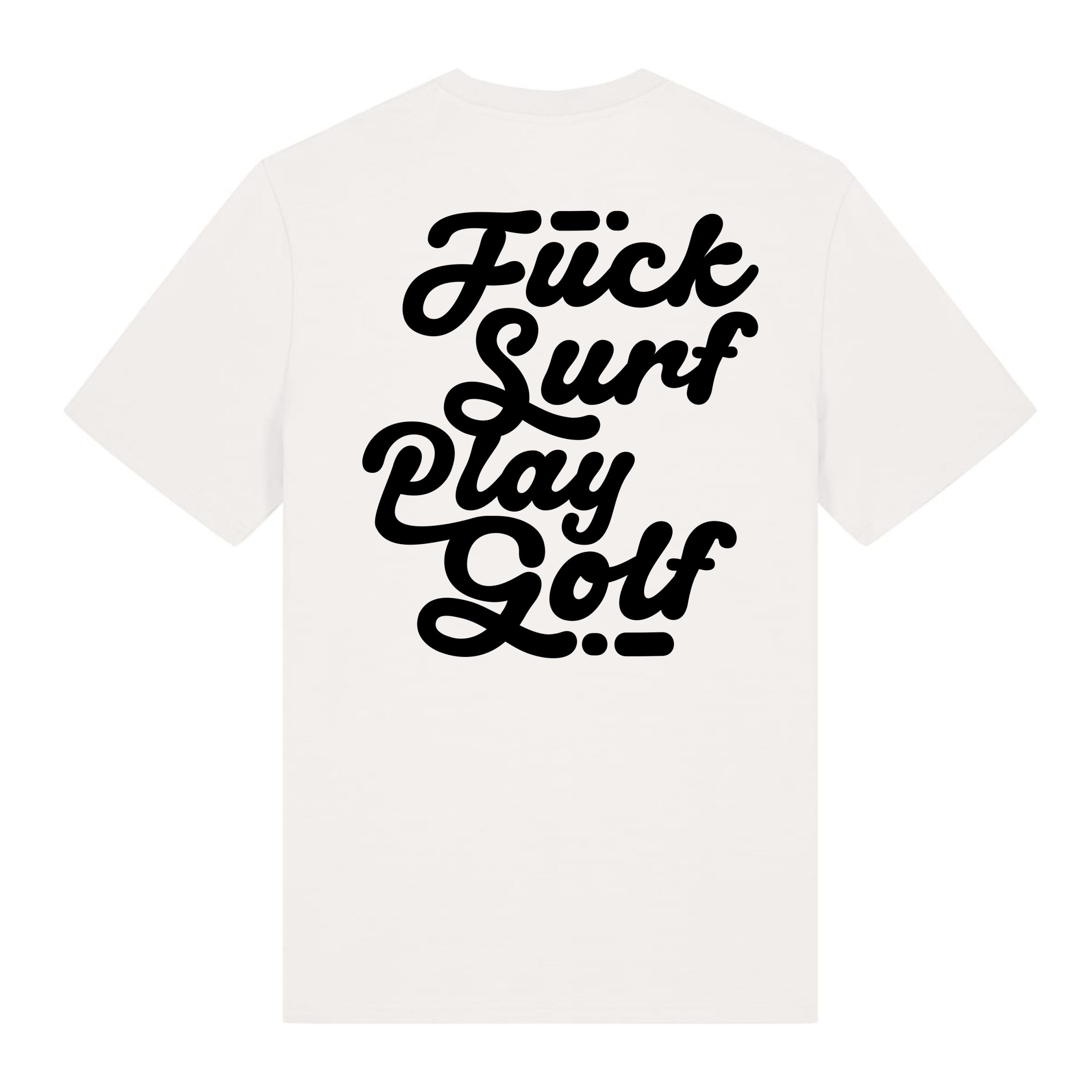 T-shirt Fuck Surf Play Golf 2026 – Kickasss Biarritz (off white)