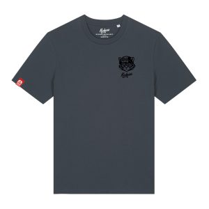 T-shirt "Kuro the Alleycat" brodé – Kickasss Biarritz (india ink grey)