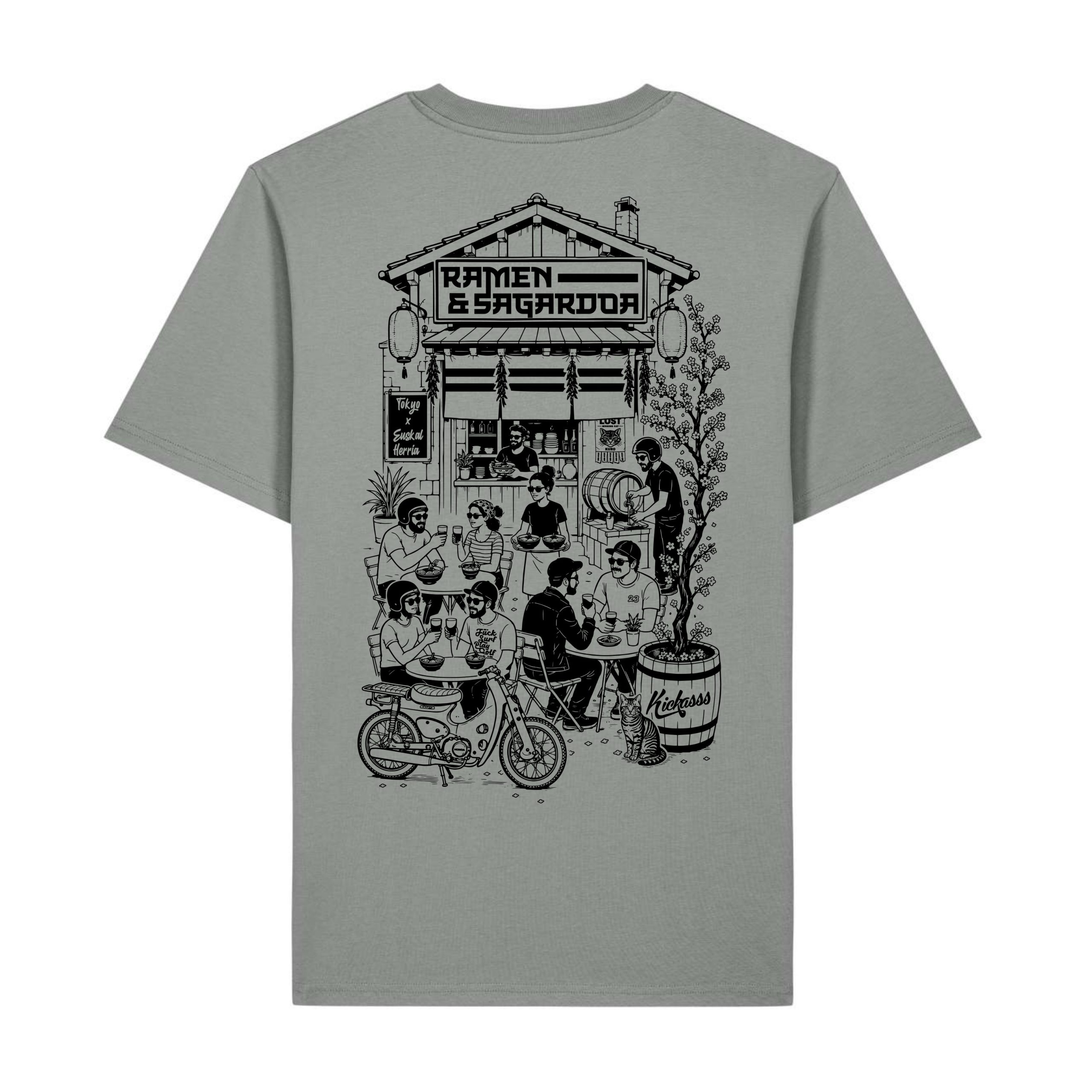 T-shirt Kickasss Biarritz - Ramen & Sagardoa