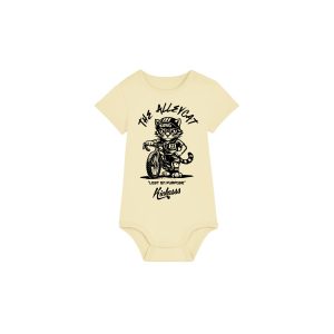 Body manches courtes bébé "Kuro the Alleycat" – Kickasss Biarritz (butter)