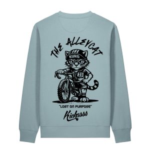 Sweat-shirt gravel Kuro the Alleycat - Kickasss Biarritz (pebble blue)