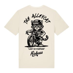 T-shirt gravel "Kuro the Alleycat" – Kickasss Biarritz (natural raw)