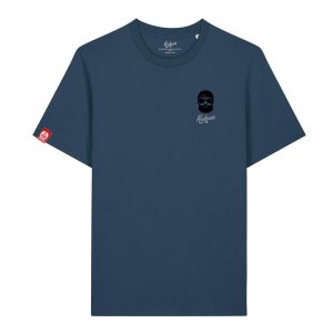 T-shirt brodé Kickasss Biarritz Driver - coton bio - édition limitée (deep teal)