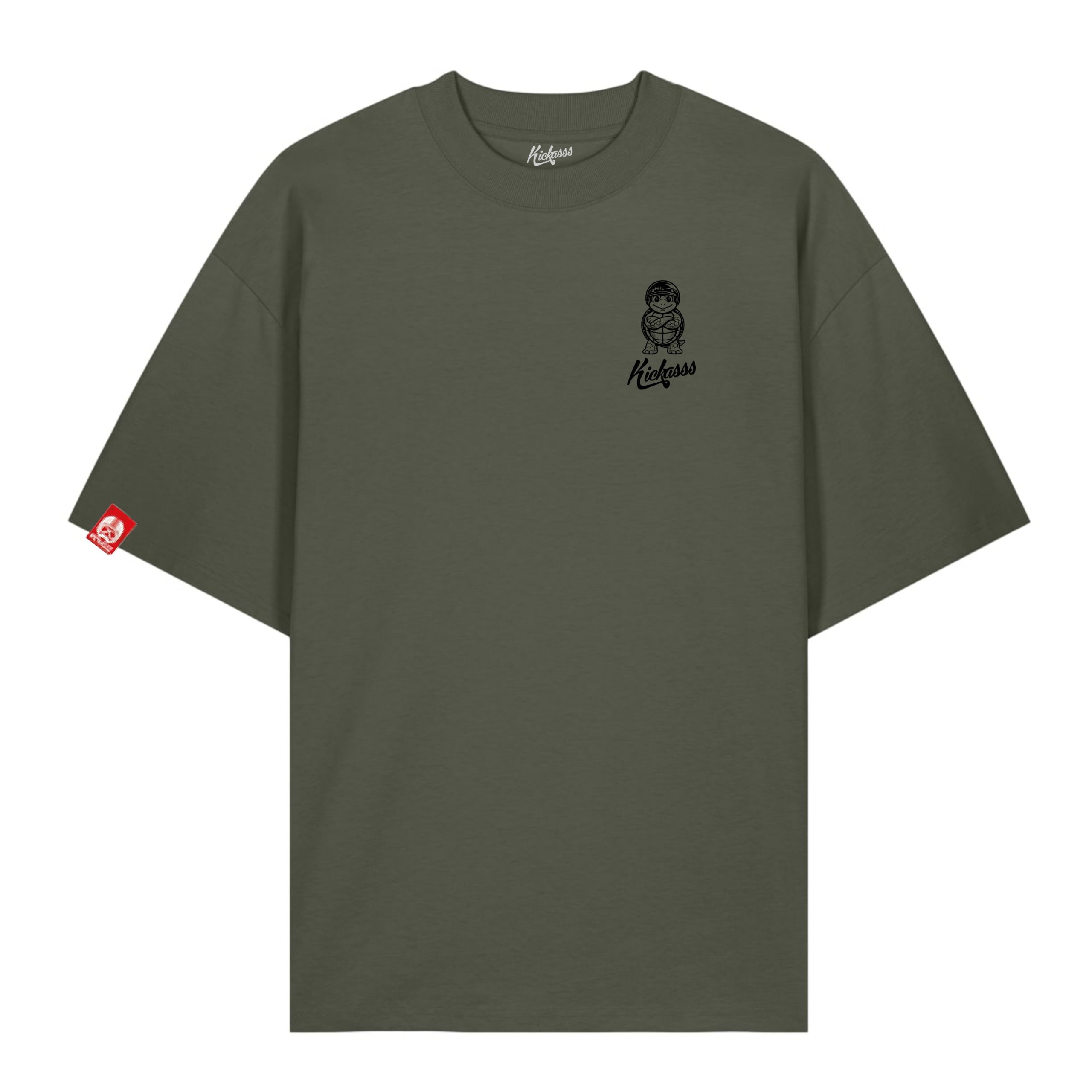 T-shirt oversize Kickasss Biarritz Slow Life Racing - Shellby Limited Edition (kaki)